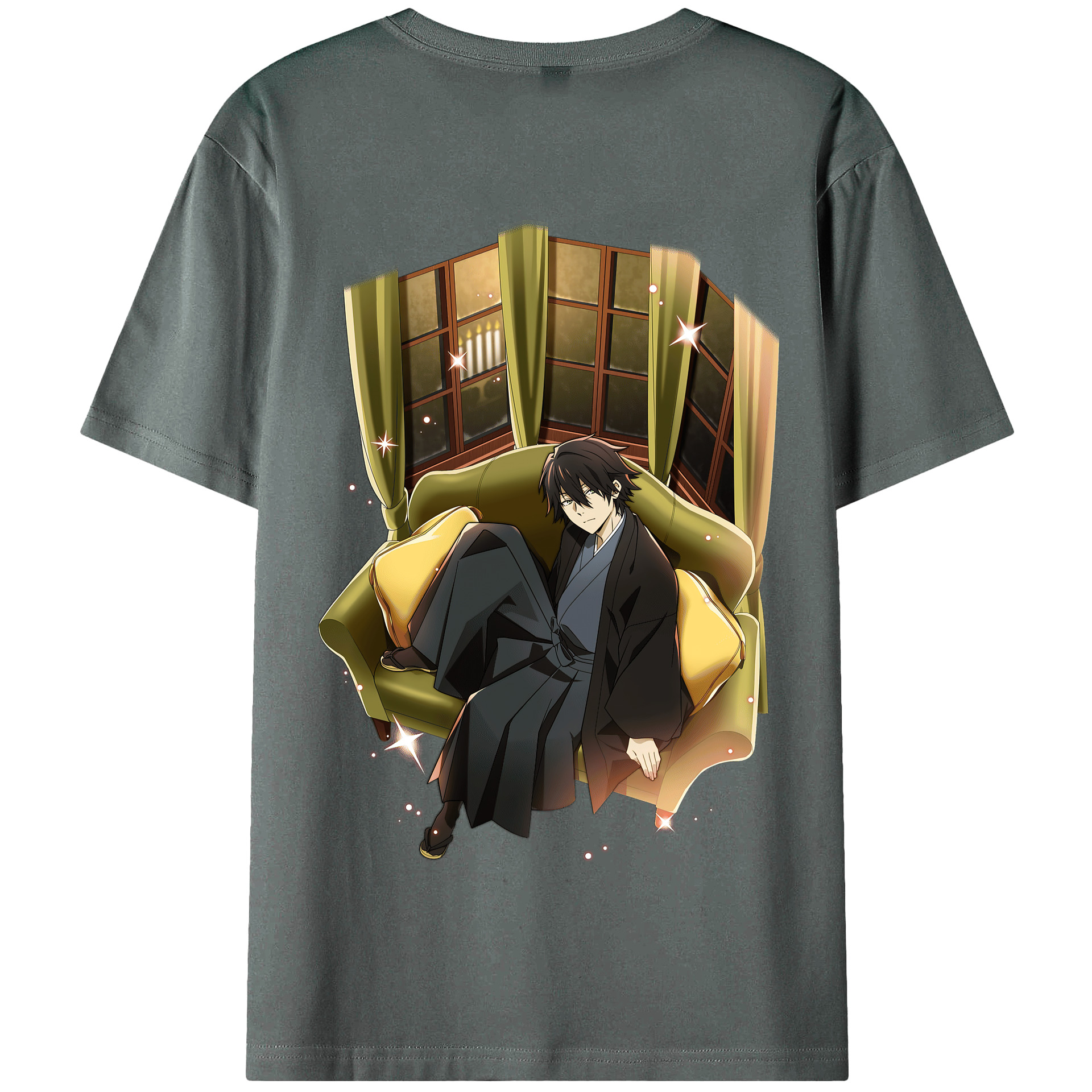 （画像用） 文豪ストレイドッグス Bungo Stray Dogs 綿100％半袖Tシャツ（背面プリント）
